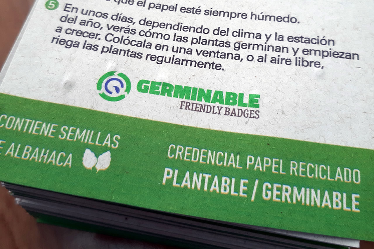 Credencial plantable 4/0