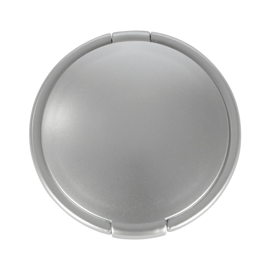 Espejo plateado doble con logo