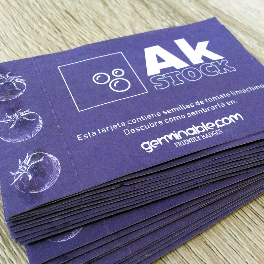 100 Tarjetas de visita Plantable